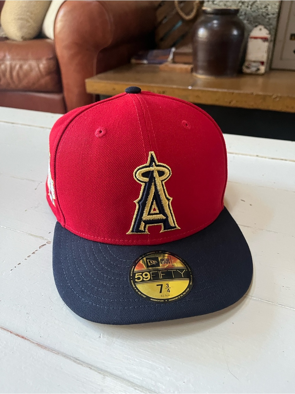 New Era Los Angeles Angels Red & Navy 59FIFTY Fitted Cap